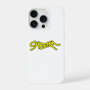 Luipaard Graffiti Stijl Typografie Vet Geel iPhone 15 Pro Hoesje