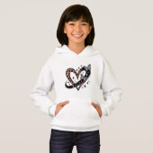 Luipaard Hart Oneindigheid Vlinder T-Shirt (Voorkant volledig)