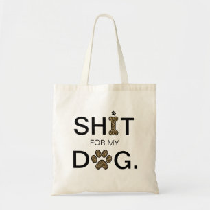 Luipaard Hondenpoten Cheetah Dier Modern Grappig Tote Bag