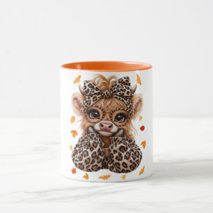 Luipaard Hoogland Koe Herfst Coquette Preppy Mok