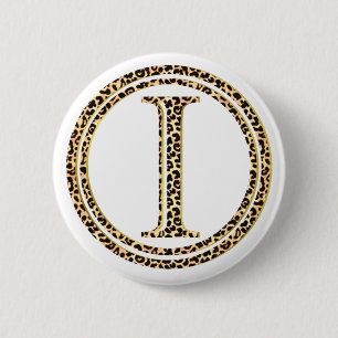 luipaard I Ronde Button 5,7 Cm