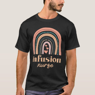 Luipaard Infusieverpleegster Regenboog Chemo Intra T-shirt