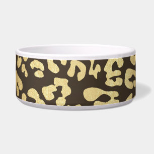 Luipaard Jachtluipaard Dier Huid Print Goud Glam C Voerbakje