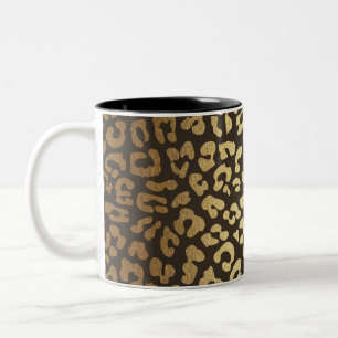 Luipaard Jachtluipaard Dierenhuid Print Modern Gla Tweekleurige Koffiemok
