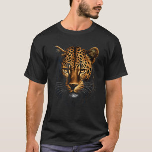 Luipaard Jachtluipaard Tijger Luipaard Gezicht Lee T-shirt