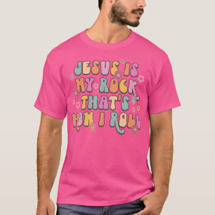 Luipaard Jezus is mijn rots en dat is hoe ik Gr ro T-shirt