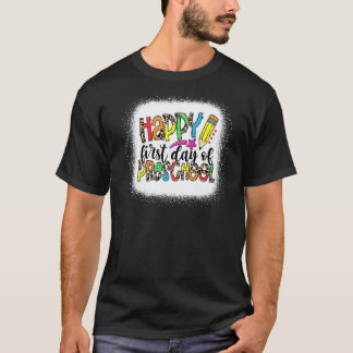 Luipaard Leraar Gelukkig Eerste Dag Van De Prescho T-shirt