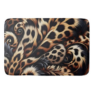 Luipaard Luxe: Slaap met Fierce Style Badmat