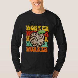 Luipaard Maatschappelijk Werker Docent Waardering T-shirt