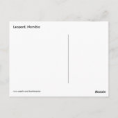 Luipaard, Namibië Briefkaart (Achterkant)