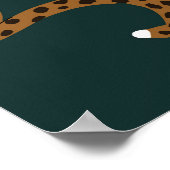 Luipaard Oerwoud: Dierenprint . Poster (Hoek)