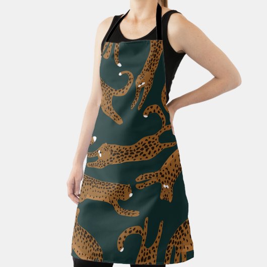 Luipaard Oerwoud: Dierenprint . Schort (Insitu)