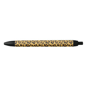 Luipaard of Jaguar print nep bont patroon Zwarte Inkt Pen