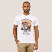  luipaard op Sunset T-shirt (Voorkant volledig)
