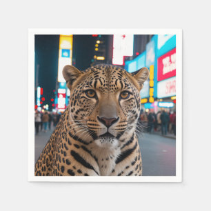 Luipaard op Times Square Servet