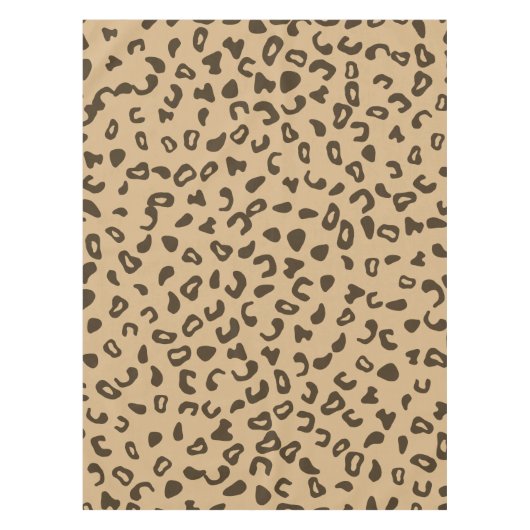 Luipaard patroon huidtextuur tan ontwerp tafelkleed (Voorkant)
