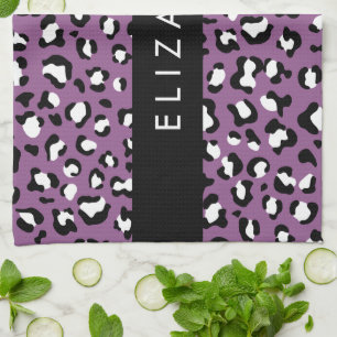 Luipaard Patroon, Vlekken, Paarse Luipaard, Jouw n Theedoek