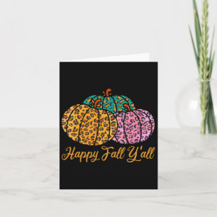 Luipaard Pompoen Gelukkig Herfst Allemaal Herfst P Kaart