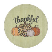 Luipaard Pompoen Seizoen Thanksgiving Halloween He Snijplank (Voorkant)