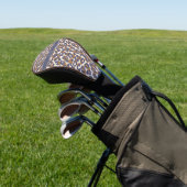 Luipaard Print-Blauw en Bruin- Golfheadcover (Insitu)