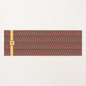Luipaard Print Chevron Yoga Mat (Voorkant (horizontaal))