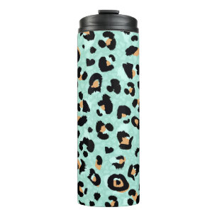 Luipaard print, dierlijk patroon thermosbeker