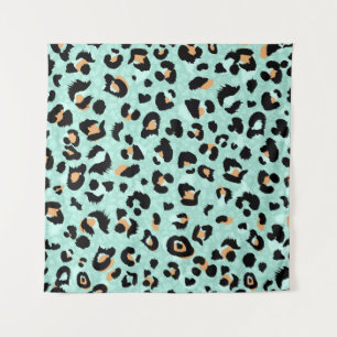Luipaard print, dierlijk patroon wandkleed