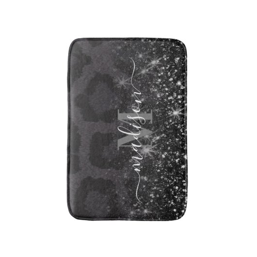 Luipaard Print en Glitter Badmat (Voorkant Verticaal)
