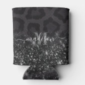 Luipaard Print en Glitter Blikjeskoeler (Achterkant)