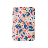 Luipaard print: handgeschilderde waterverf. badmat (Voorkant Verticaal)