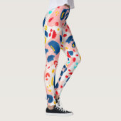 Luipaard print: handgeschilderde waterverf. leggings (Rechts)