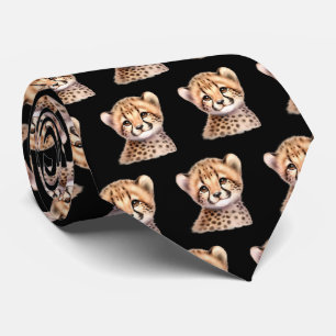 Luipaard Print Modern Kawaii Schattige Cheetah Bab Stropdas
