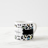 Luipaard Print Multi Colours Espresso Mok (Voorkant rechts)