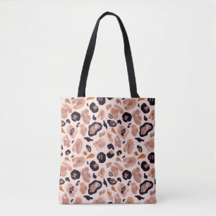 Luipaard print, naadloze, beige achtergrond. draagtas