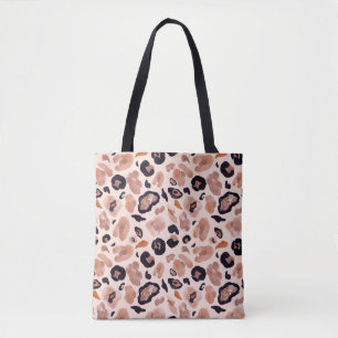 Luipaard print, naadloze, beige achtergrond. draagtas