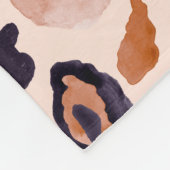 Luipaard print, naadloze, beige achtergrond. fleece deken (Hoek)