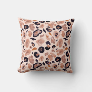 Luipaard print, naadloze, beige achtergrond. kussen