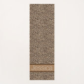 Luipaard print patroon gepersonaliseerd yogamat (Voorkant)