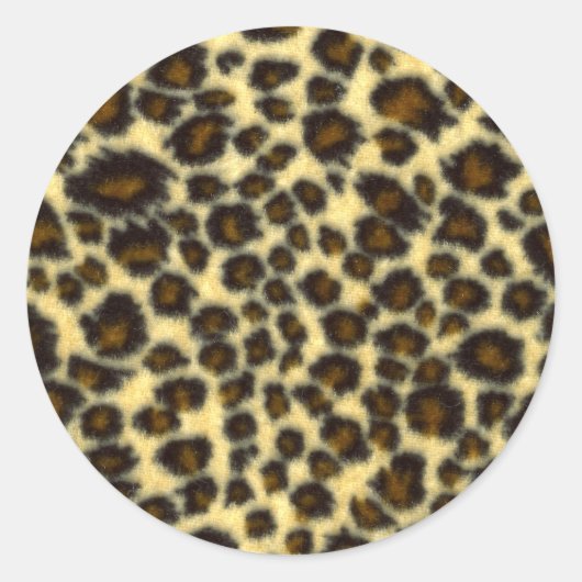 Luipaard Print ronde Stickers (Voorkant)