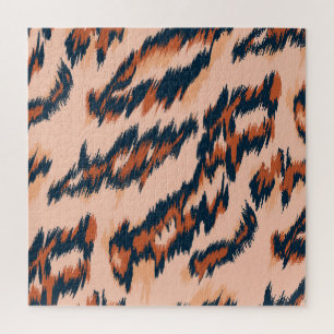 Luipaard Print: Textiel naadloos ontwerp. Legpuzzel