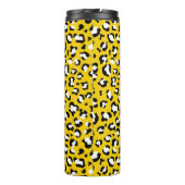 Luipaard Print, Vlekken, Gele Luipaard, Jouw naam Thermosbeker (Achterkant)
