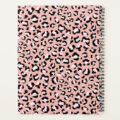 Luipaard Print, Vlekken, Roze Luipaard, Jouw naam Planner (Achterkant)
