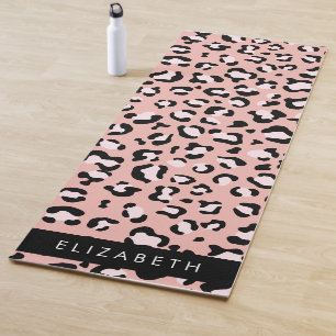 Luipaard Print, Vlekken, Roze Luipaard, Jouw naam Yogamat