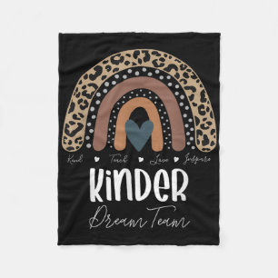 Luipaard Regenboog Leraar Leerling, Kinder Droom T Fleece Deken