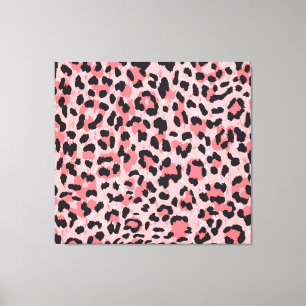 Luipaard skin: naadloze textuur canvas afdruk