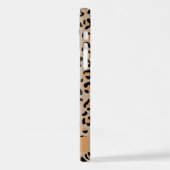 Luipaard, spuiten, bruine luipaard, Jouw naam iPhone Hoesje (Linkerkant)