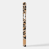 Luipaard, spuiten, bruine luipaard, Jouw naam iPhone Hoesje (Rechterkant)