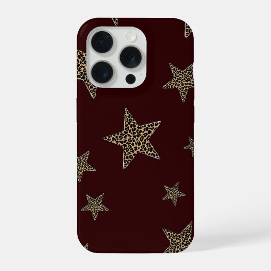 Luipaard Star Hoesje voor Telefoon iPhone Hoesje (Achterkant)