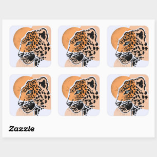 Luipaard Sticker – Grote Kat Esthetische Sticker