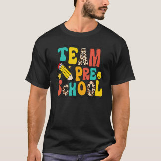 Luipaard Team Peuterleraar Student Kinderen Rug T T-shirt